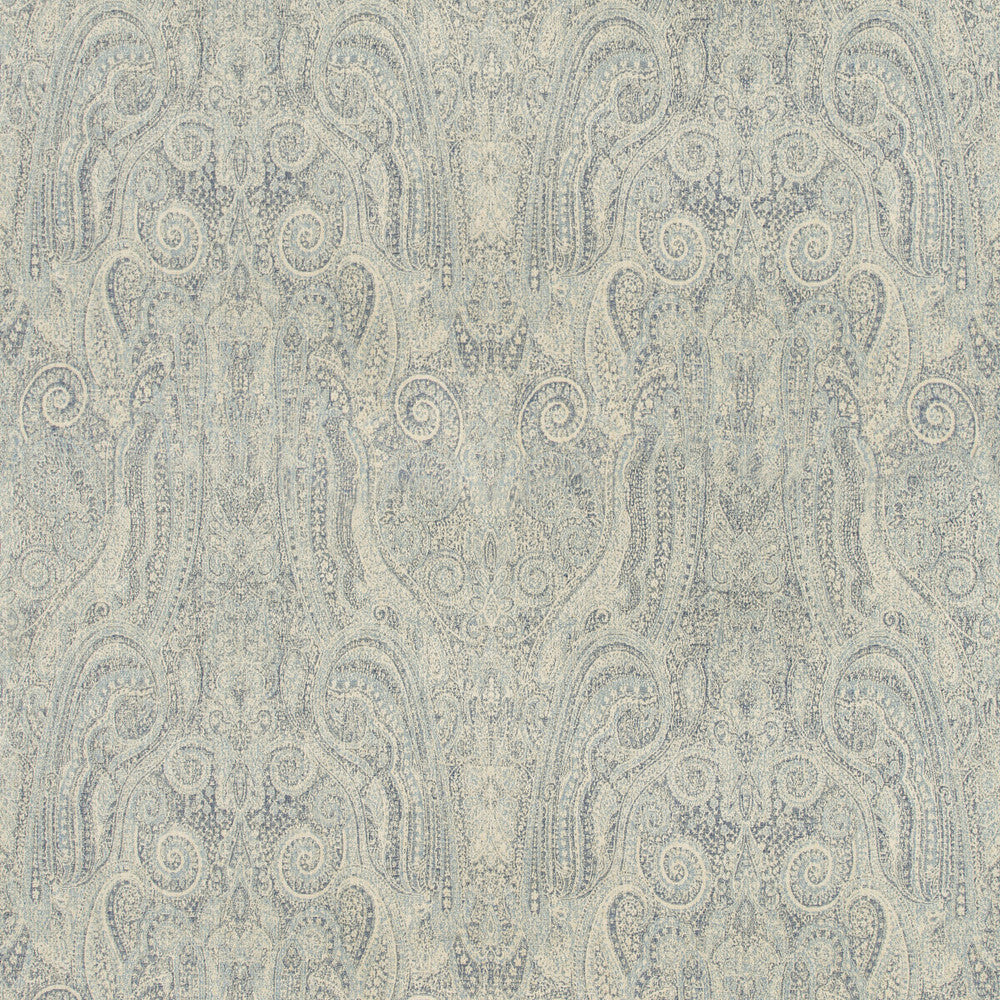 Foxhill Paisley Denim by Lee Jofa Designer Fabric MANOR HOUSE VISCOSE FLAX - 36%;ACRYLIC CHENILLE - 31%;LINEN - 18%;COTTON - 12%;POLYESTER - 3% Italy - Horizontal: 27 and Vertical: 36 54 - Swanky Fabrics -