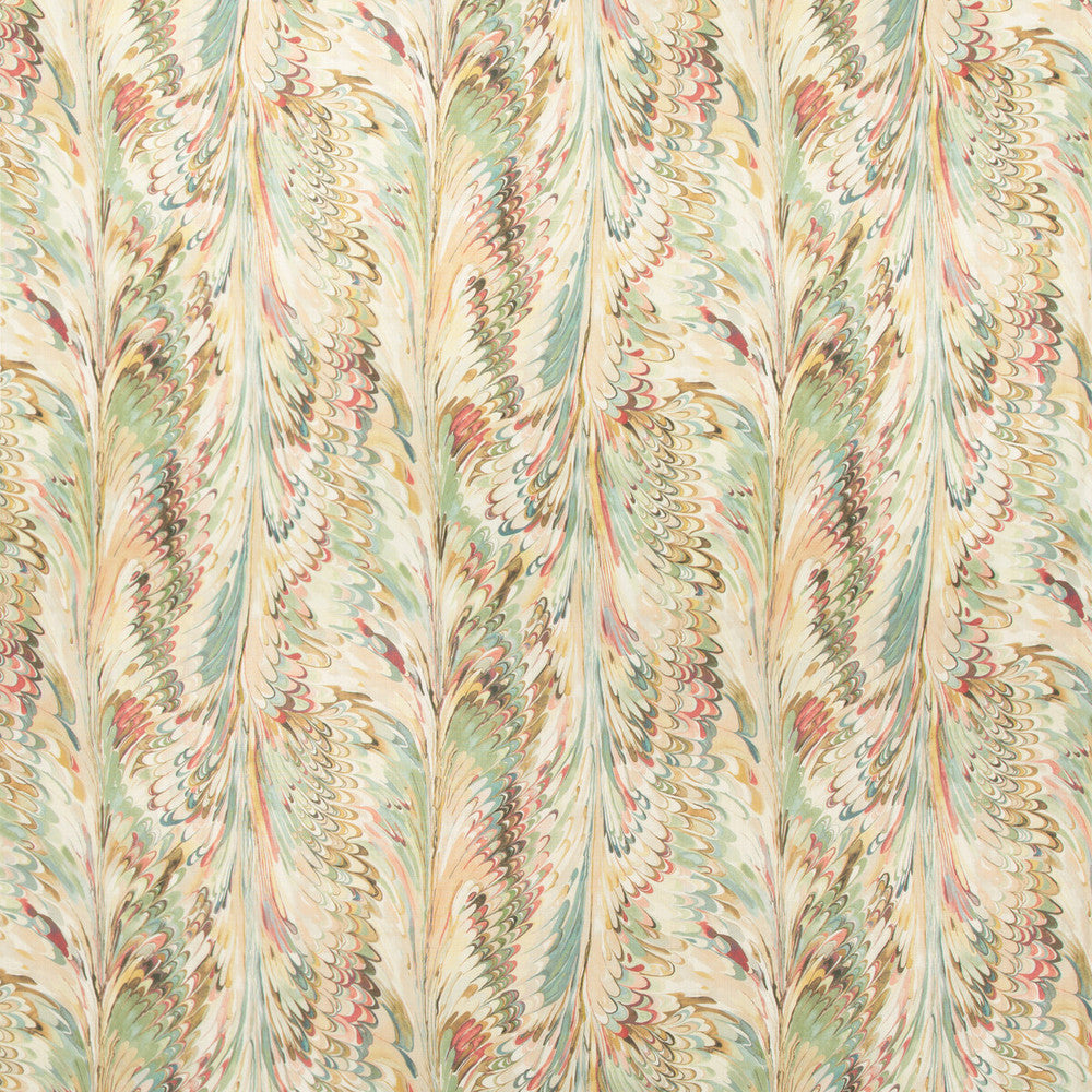 Taplow Print Juniper/Petal by Lee Jofa Designer Fabric MANOR HOUSE LINEN - 100% Austria MEDIUM Horizontal: 36.5 and Vertical: 31.5 56.8 - Swanky Fabrics -