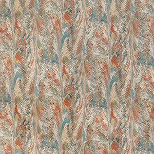 Taplow Print Clay/Blue 2019114.312.0 By Lee Jofa Designer Fabric