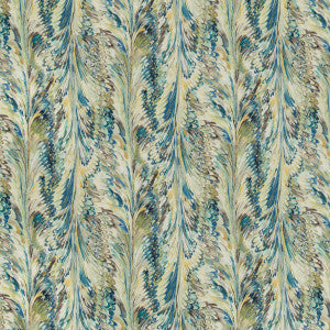 Taplow Print Peacock/Gold by Lee Jofa Designer Fabric