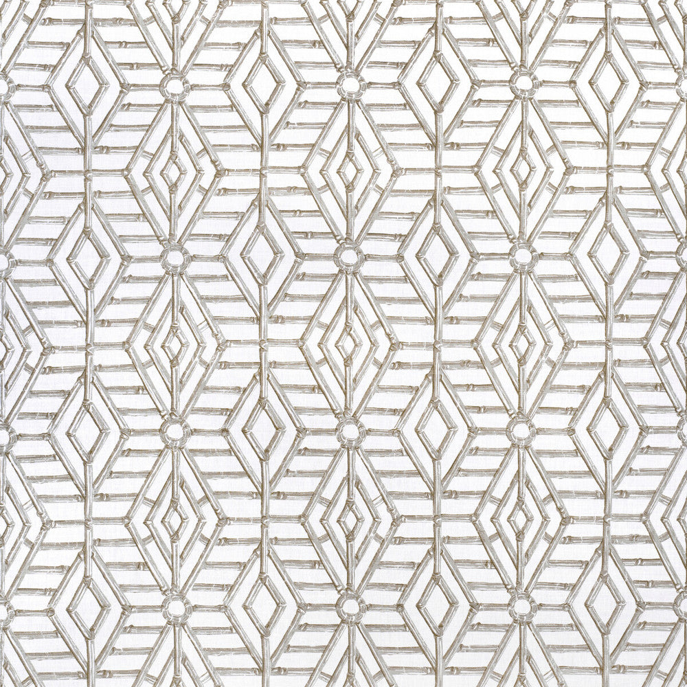 Bamboo Cane Celadon by Lee Jofa Designer Fabric PAOLO MOSCHINO FABRICS LINEN - 67%;COTTON - 33% United Kingdom HEAVY Horizontal: 9.45 and Vertical: 5.12 53.94 - Swanky Fabrics -