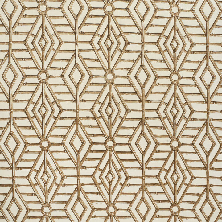 Bamboo Cane Brown by Lee Jofa Designer Fabric PAOLO MOSCHINO FABRICS LINEN - 67%;COTTON - 33% United Kingdom HEAVY Horizontal: 9.45 and Vertical: 5.12 53.94 - Swanky Fabrics -