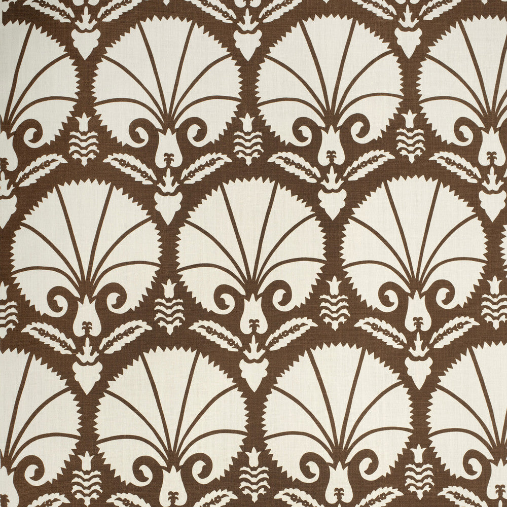 Bursa Brown by Lee Jofa Designer Fabric PAOLO MOSCHINO FABRICS LINEN - 100% United Kingdom MEDIUM Horizontal: 23.62 and Vertical: 23.62 48 - Swanky Fabrics -
