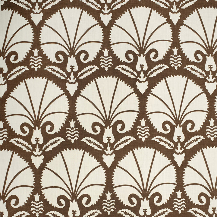 Bursa Brown by Lee Jofa Designer Fabric PAOLO MOSCHINO FABRICS LINEN - 100% United Kingdom MEDIUM Horizontal: 23.62 and Vertical: 23.62 48 - Swanky Fabrics -