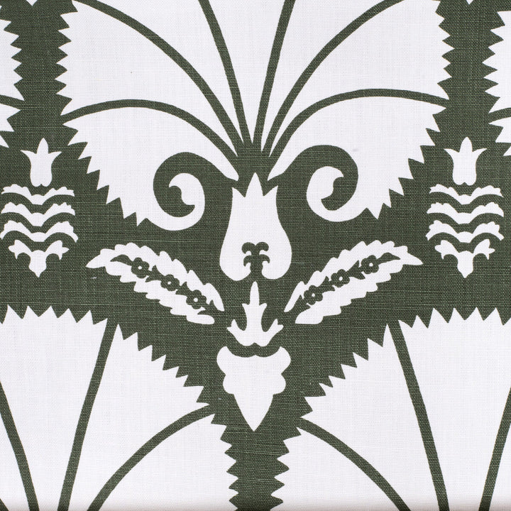 Bursa Dark Green by Lee Jofa Designer Fabric PAOLO MOSCHINO FABRICS LINEN - 100% United Kingdom MEDIUM Horizontal: 23.62 and Vertical: 23.62 48 - Swanky Fabrics -