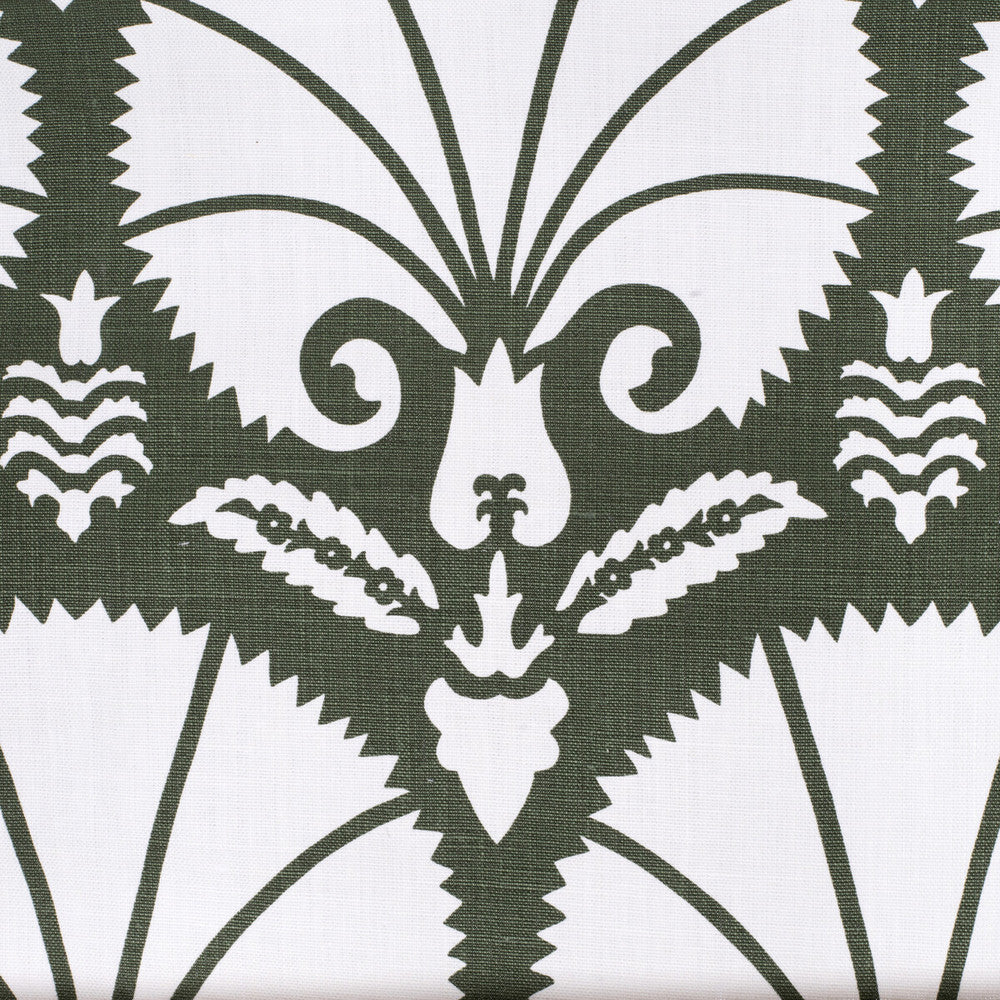 Bursa Dark Green by Lee Jofa Designer Fabric PAOLO MOSCHINO FABRICS LINEN - 100% United Kingdom MEDIUM Horizontal: 23.62 and Vertical: 23.62 48 - Swanky Fabrics -