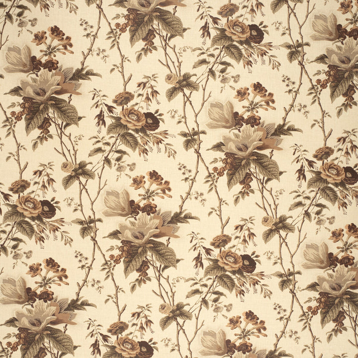 De La Tour Plum/Brow/Ecru by Lee Jofa Designer Fabric PAOLO MOSCHINO FABRICS LINEN - 67%;COTTON - 33% United Kingdom HEAVY Horizontal: 19.88 and Vertical: 23.03 50 - Swanky Fabrics -