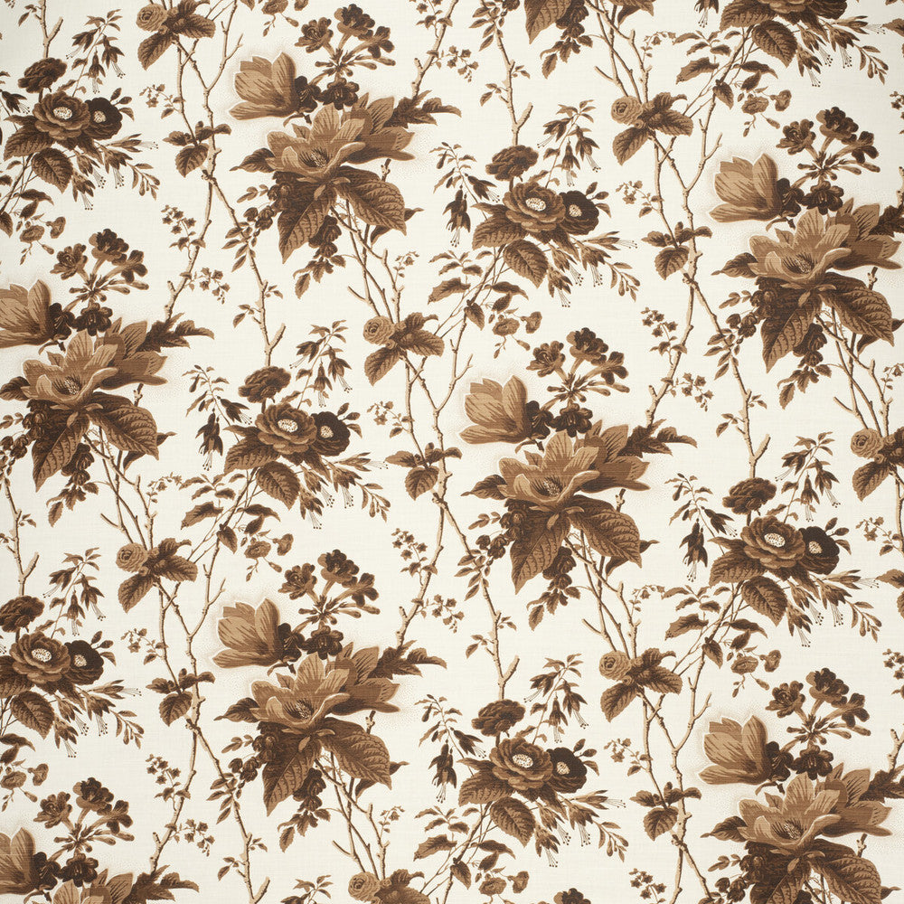 De La Tour Brown by Lee Jofa Designer Fabric PAOLO MOSCHINO FABRICS LINEN - 67%;COTTON - 33% United Kingdom HEAVY Horizontal: 19.88 and Vertical: 23.03 50 - Swanky Fabrics -