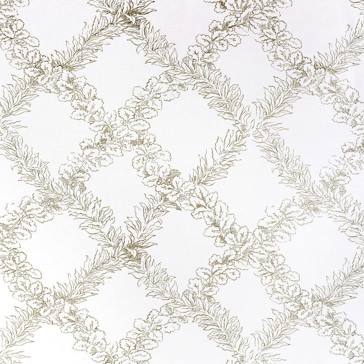 Leaf Trellis Sage by Lee Jofa Designer Fabric PAOLO MOSCHINO FABRICS LINEN - 67%;COTTON - 33% United Kingdom HEAVY Horizontal: 16.93 and Vertical: 16.14 53.94 - Swanky Fabrics -