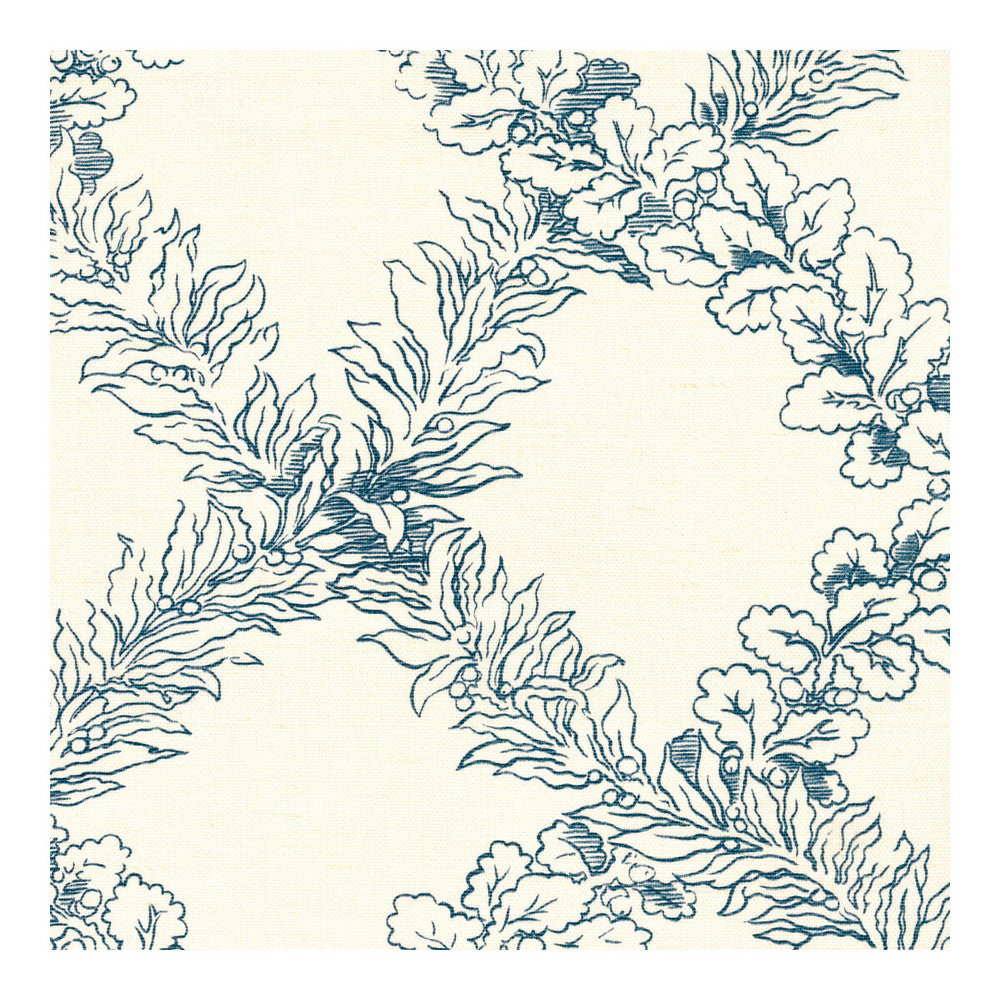 Leaf Trellis Blue by Lee Jofa Fabric Lee Jofa Fabric Leaf Trellis BlueFabric PAOLO MOSCHINO FABRICS LINEN - 67%;COTTON - 33% United Kingdom </p><p>Repeat: H: 16.93, V: 16.14 53.94 - Fabric Carolina -