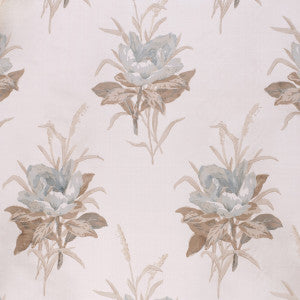 Melba Flower Lichen/Ecru by Lee Jofa Designer Fabric
