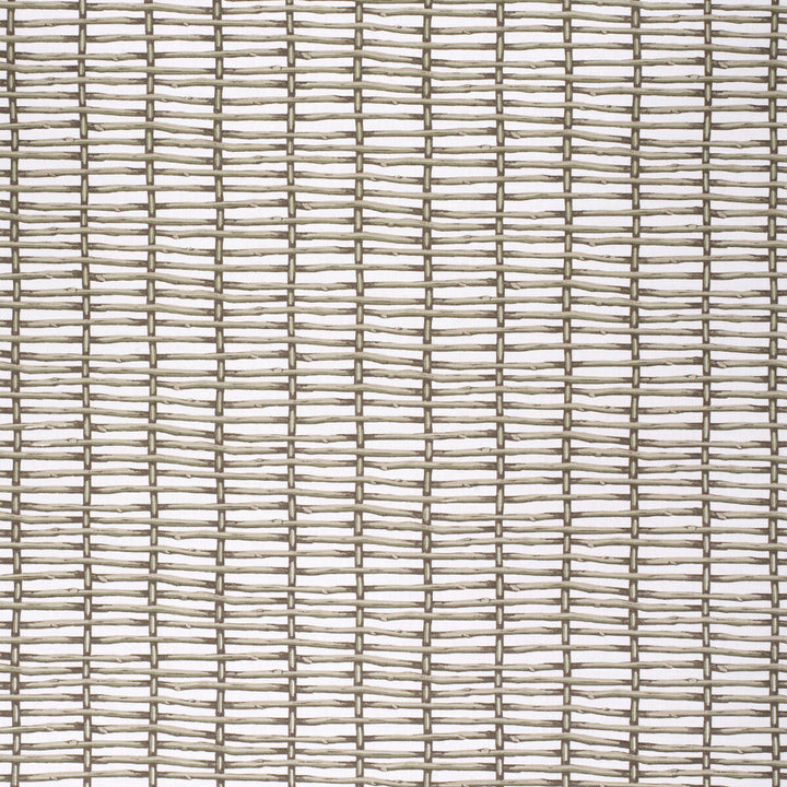 Twig Fence Green/White by Lee Jofa Designer Fabric PAOLO MOSCHINO FABRICS LINEN - 67%;COTTON - 33% United Kingdom HEAVY Horizontal: 18.5 and Vertical: 18.5 53.94 - Swanky Fabrics -