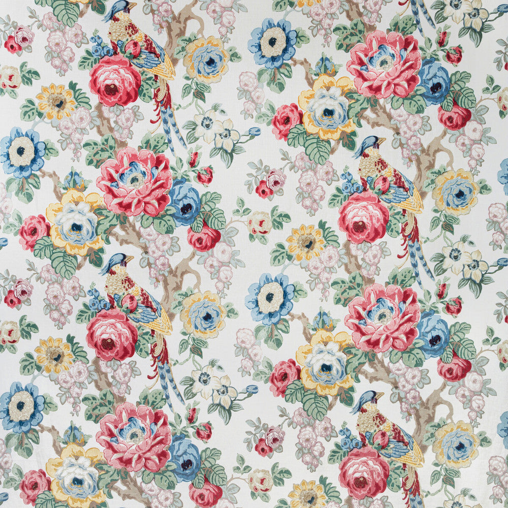 Avondale Print Rose/Gold by Lee Jofa Designer Fabric AVONDALE COTTON - 49%;VISCOSE - 46%;POLYESTER - 5% Italy HEAVY Horizontal: 26.2 and Vertical: 26.4 52 - Swanky Fabrics -