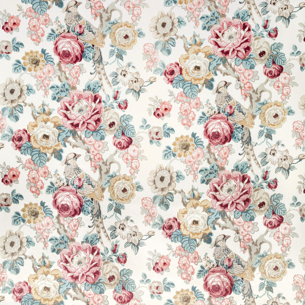 Avondale Print Ruby/Spice by Lee Jofa Designer Fabric AVONDALE COTTON - 49%;VISCOSE - 46%;POLYESTER - 5% Italy HEAVY Horizontal: 26.2 and Vertical: 26.4 52 - Swanky Fabrics -