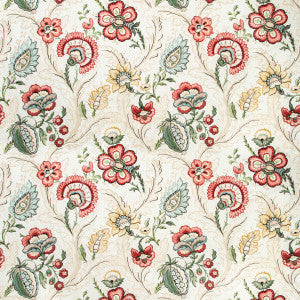 Wimberly Print Berry/Gold by Lee Jofa Designer Fabric