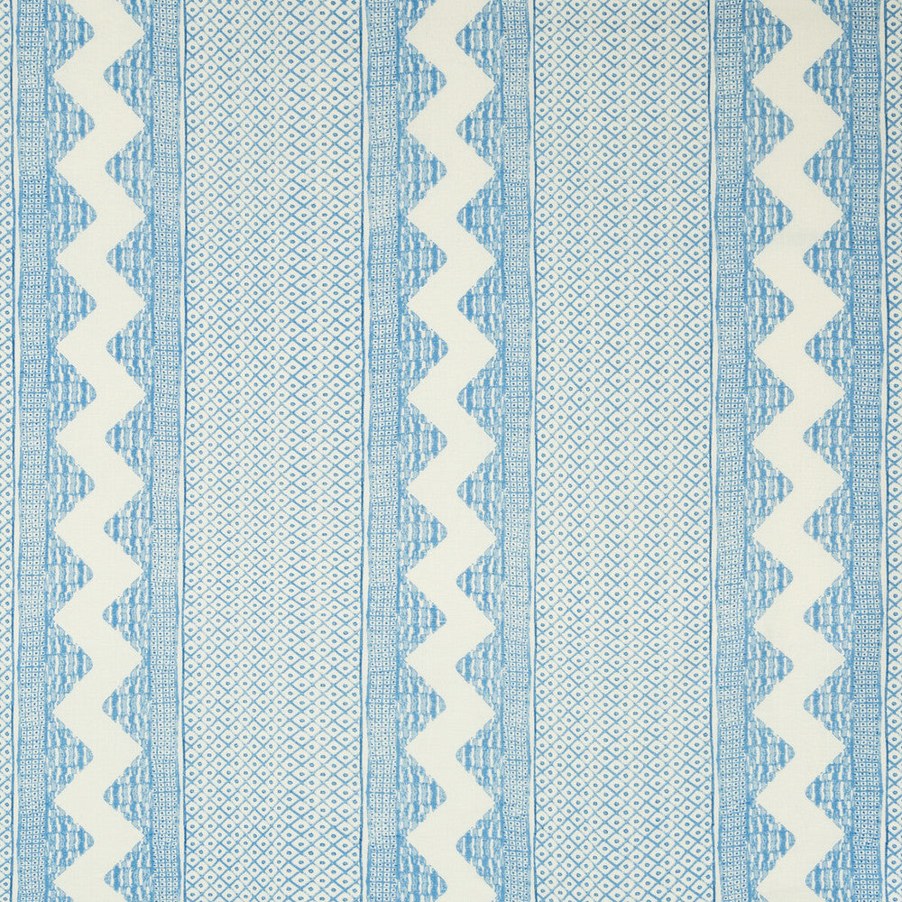 Whitaker Print Sky/Delft by Lee Jofa Designer Fabric AVONDALE LINEN - 100% India Horizontal: 26.5 and Vertical: 3.35 53 - Swanky Fabrics -