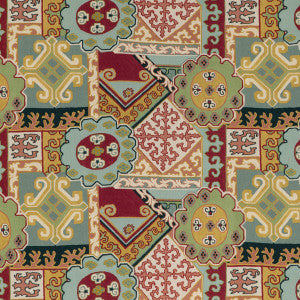 Batangas Print Red/Multi by Lee Jofa Designer Fabric