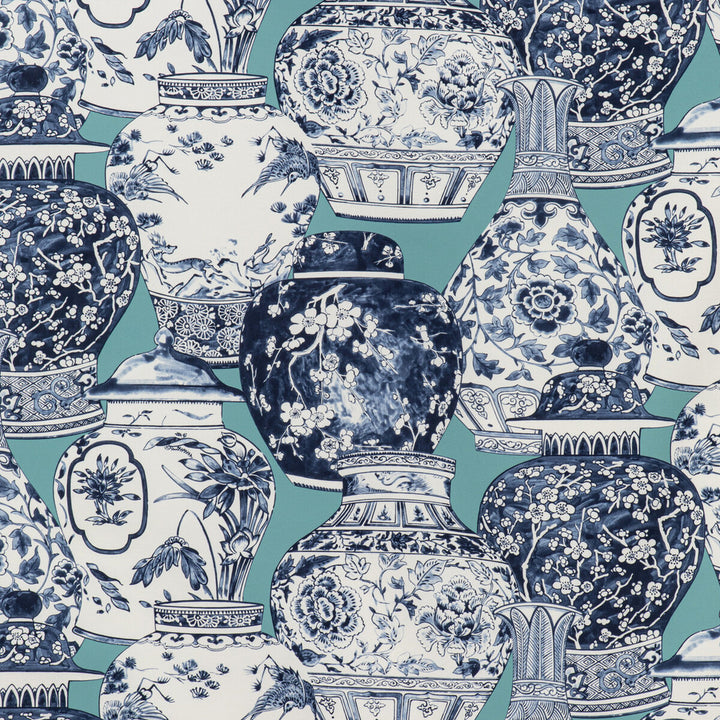 Pandan Print Aqua/Blue by Lee Jofa Fabric Lee Jofa Fabric Pandan Print Aqua/BlueFabric MINDORO COTTON - 100% Italy </p><p>Repeat: H: 53.54, V: 25.2 53.94 - Fabric Carolina -