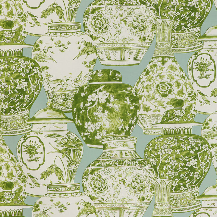 Pandan Print Mist/Jade by Lee Jofa Fabric Lee Jofa Fabric Pandan Print Mist/JadeFabric MINDORO COTTON - 100% Italy </p><p>Repeat: H: 53.54, V: 25.2 53.94 - Fabric Carolina -
