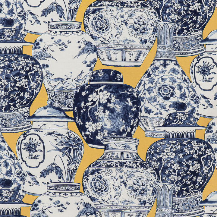 Pandan Print Maize/Blue by Lee Jofa Fabric Lee Jofa Fabric Pandan Print Maize/BlueFabric MINDORO COTTON - 100% Italy </p><p>Repeat: H: 53.54, V: 25.2 53.94 - Fabric Carolina -