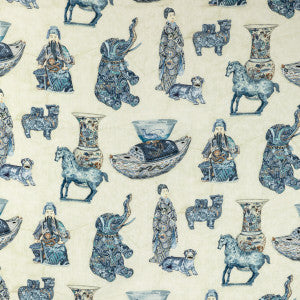 Tambelan Print Porcelain by Lee Jofa Designer Fabric