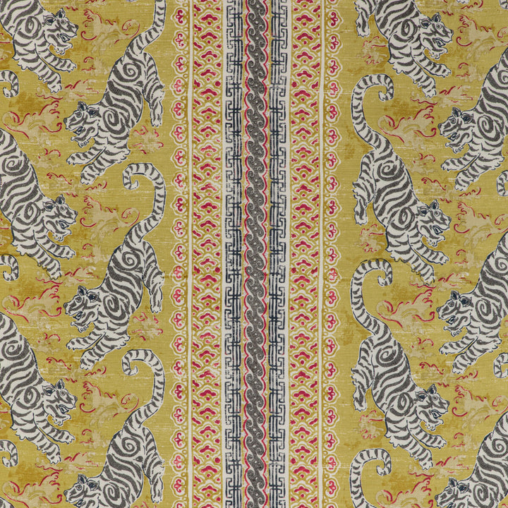 Bongol Print Citrine by Lee Jofa Designer Fabric MINDORO LINEN - 44%;COTTON - 35%;RAYON - 21% India Horizontal: 26.5 and Vertical: 27.56 52.95 - Swanky Fabrics -