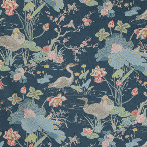 Luzon Print Sapphire by Lee Jofa Designer Fabric
