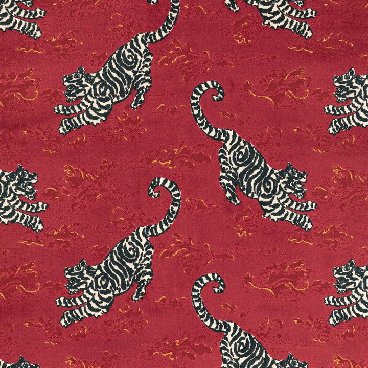 Bongol Velvet Crimson by Lee Jofa Designer Fabric MINDORO VISCOSE - 76%;POLYESTER - 24% India HEAVY Horizontal: 26.36 and Vertical: 18.1 55.09 - Swanky Fabrics -