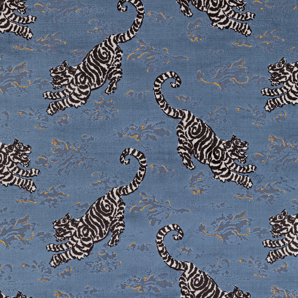 Bongol Velvet Sapphire by Lee Jofa Designer Fabric MINDORO VISCOSE - 76%;POLYESTER - 24% India HEAVY Horizontal: 26.36 and Vertical: 18.1 55.09 - Swanky Fabrics -