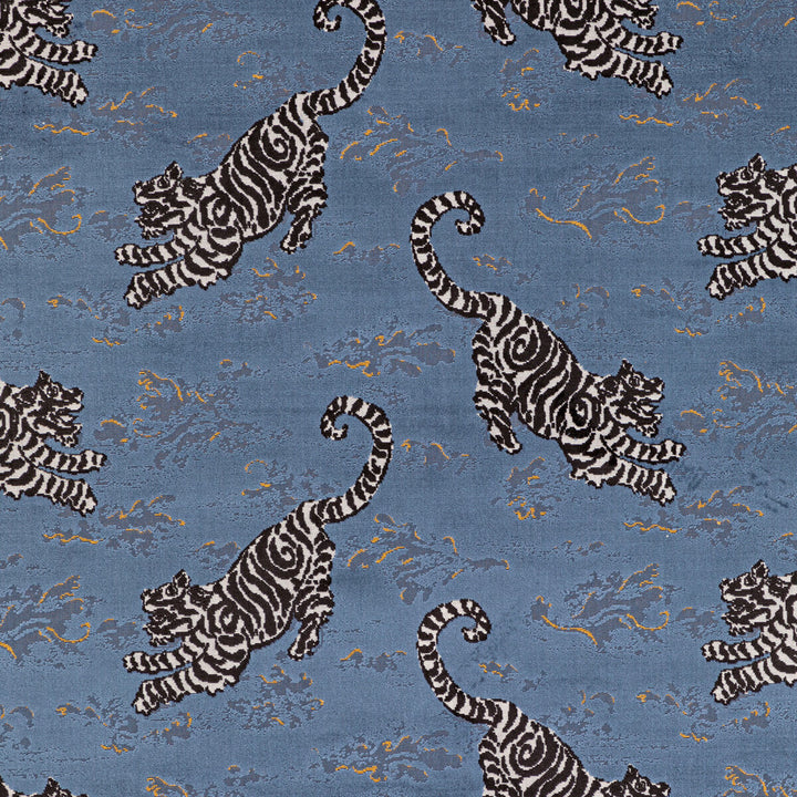 Bongol Velvet Sapphire by Lee Jofa Designer Fabric MINDORO VISCOSE - 76%;POLYESTER - 24% India HEAVY Horizontal: 26.36 and Vertical: 18.1 55.09 - Swanky Fabrics -