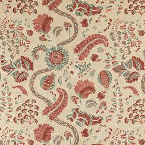 Jardin Bleu Sand/Rose by Lee Jofa Designer Fabric