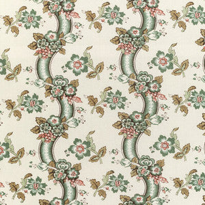 Benday Print Green/Rose by Lee Jofa Designer Fabric