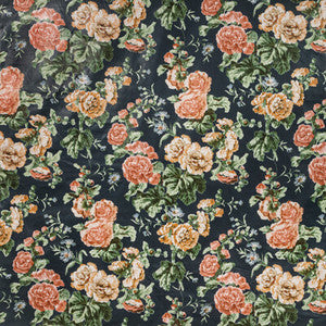Upton Cotton Navy/Coral by Lee Jofa Designer Fabric