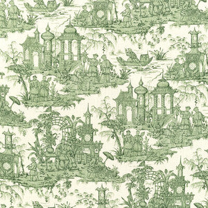 Pagoda Toile Forest by Lee Jofa Designer Fabric