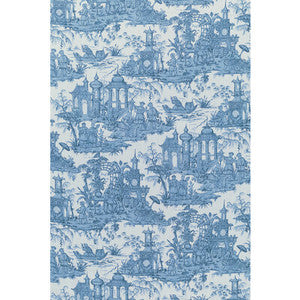 Pagoda Toile Blue by Lee Jofa Designer Fabric