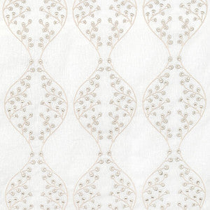 Lillie Sheer Ivory/Fog by Lee Jofa Designer Fabric