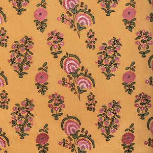 Mead Embroidery Saffron/Petal by Lee Jofa Designer Fabric