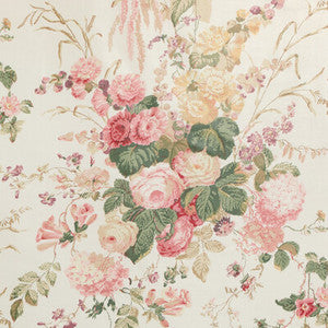 Floral Bouquet Pink/Ivy 2023120.73.0 By Lee Jofa Designer Fabric