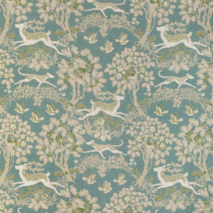 Mille Fleur Print Lake 2023122.353.0 By Lee Jofa Designer Fabric