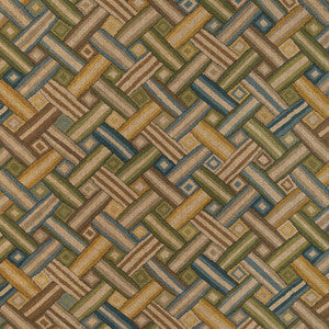 Strapwork Print Ivy/Blue 2023129.315.0 By Lee Jofa Designer Fabric
