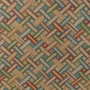 Strapwork Print Red/Moss 2023129.319.0 By Lee Jofa Designer Fabric