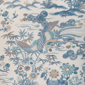 Sakura Print Blue 2023139.55.0 By Lee Jofa Designer Fabric
