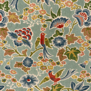 Posy Print Aqua/Ivy 2023142.353.0 By Lee Jofa Designer Fabric