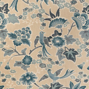 Posy Print Sand/Sky 2023142.516.0 By Lee Jofa Designer Fabric