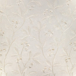 Iris Embroidery Ivory 2023144.1.0 By Lee Jofa Designer Fabric