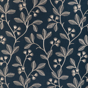 Iris Embroidery Midnight 2023144.50.0 By Lee Jofa Designer Fabric