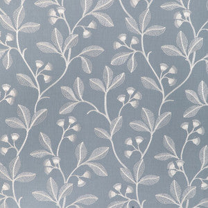 Iris Embroidery Blue 2023144.5.0 By Lee Jofa Designer Fabric