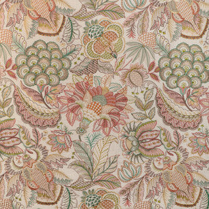 Eden Emb Pink/Multi 2023145.73.0 By Lee Jofa Designer Fabric
