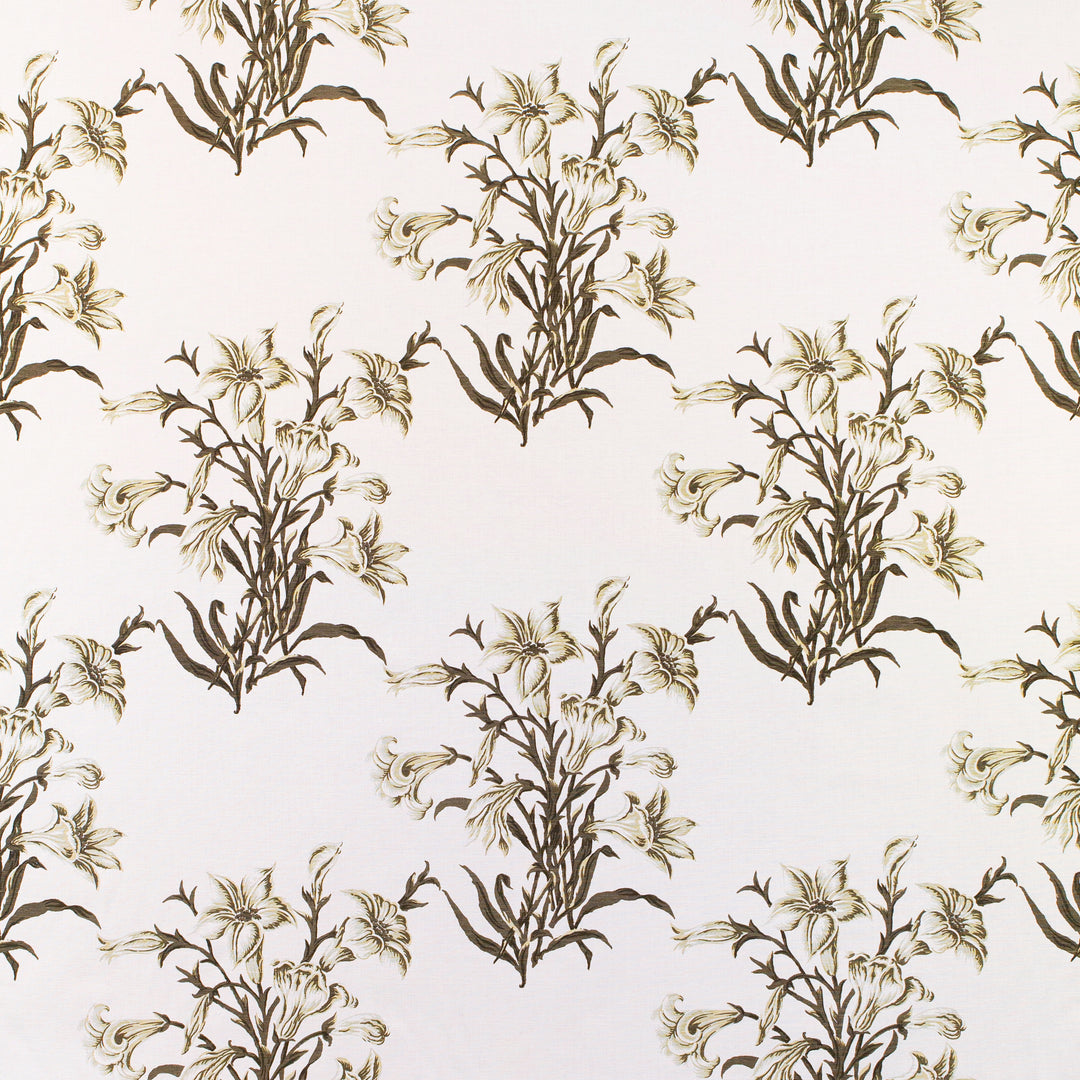 Lilies - Monochrome 2025102.31.0 by Lee Jofa Designer Fabric