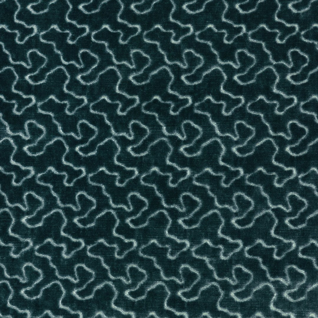 Marlowe Velvet - Aqua 2025126.13.0 by Lee Jofa Designer Fabric